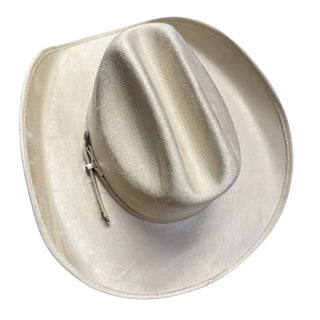 Dutch Cattleman Faux Suede Cowboy Hat Cream