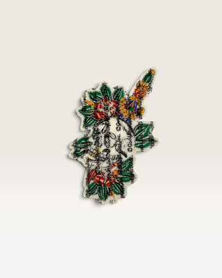 Skull and Dagger in Roses Patch