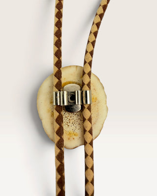 Vintage Pheasant on Bone Specialty Bolo Tie