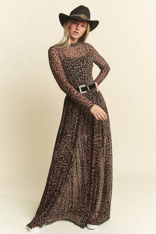 Mayhem Long Sleeve Mesh Dress
