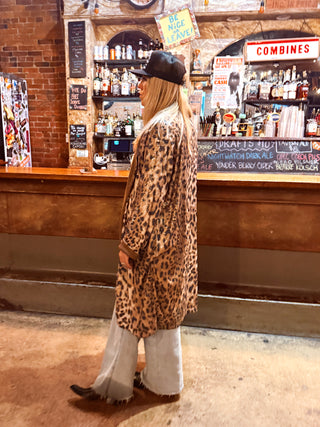 Caviar Dreams Leopard Sequins Duster