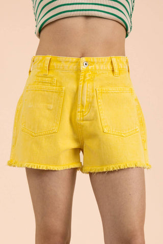 Here Comes The Sun Denim Shorts