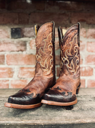 Vintage Tony Lama Cowboy Boots W Sz 8