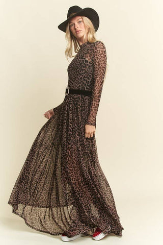 Mayhem Long Sleeve Mesh Dress