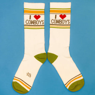 I Love Cowboys Crew Socks