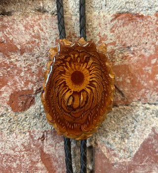 Burl Wood Bolo Tie