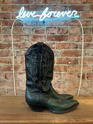 Justin’s Lizard Women’s Cowboy Boots Size 7