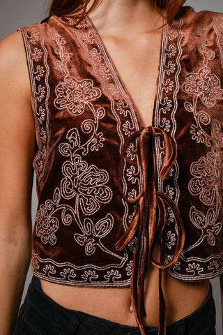 Ramble On Velvet Vest