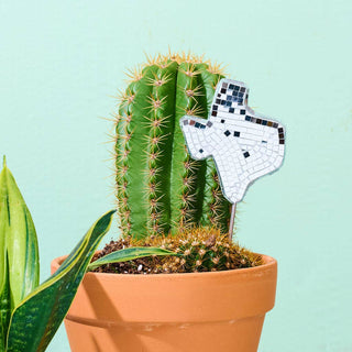 Disco Texas Mirror Disco Ball Plant Stake