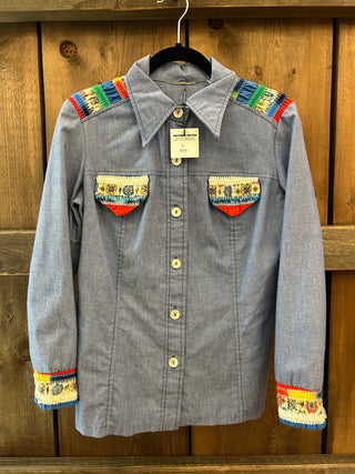 Vintage Men’s Snap Up Shirt S