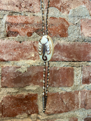 Genuine Resin Scorpion Bolo Tie