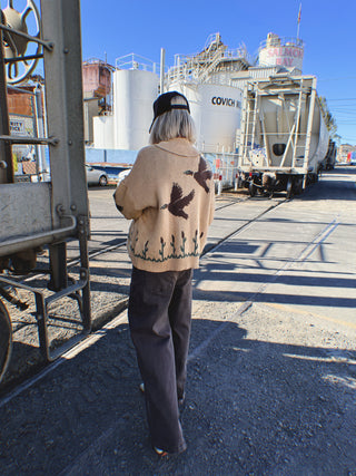 The Merle Duck Knit Zip Cardigan