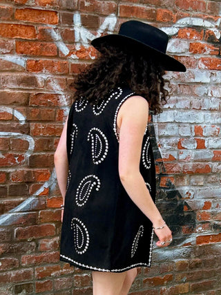 Outlaws Like Us Stud Paisley Vest