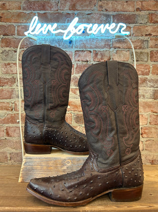 Señor Cielos Genuine Ostrich Men's Cowboy Boots Size 11.5