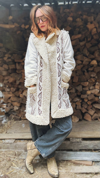 Somewhere Over Laredo Sherpa Coat
