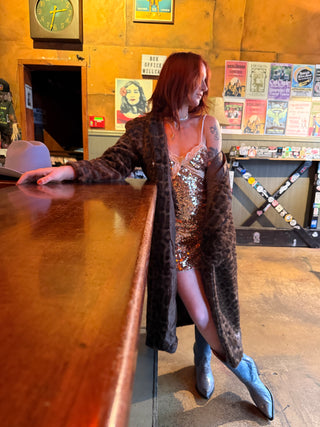After Midnight Leopard Faux Fur Jacket