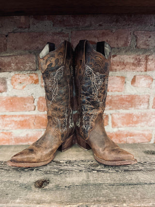 Vintage JB Dillon Cowboy Boots W Sz 6