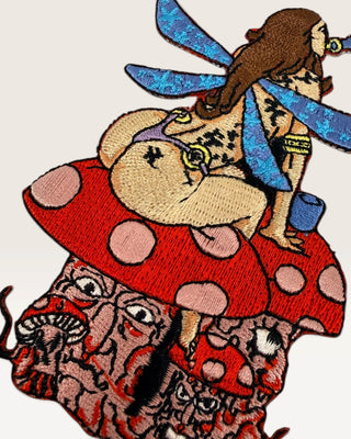 Fairy on a Mushroom Patch