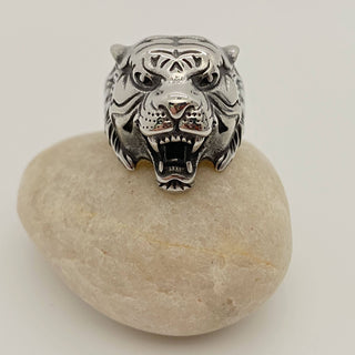Eye Of The Tiger Biker Ring