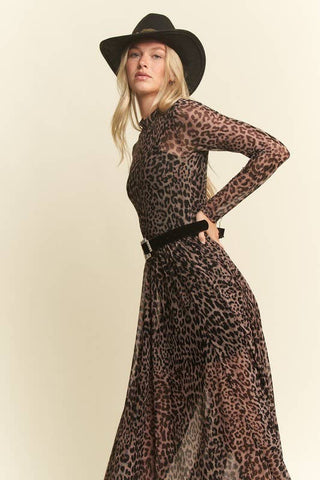 Mayhem Long Sleeve Mesh Dress