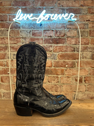 Montana Eel Skin Men’s Cowboy Boots Size 9.5/Women’s size 11