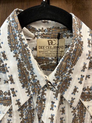 Vintage Men’s Dee Cee Brand Snap Up Shirt L