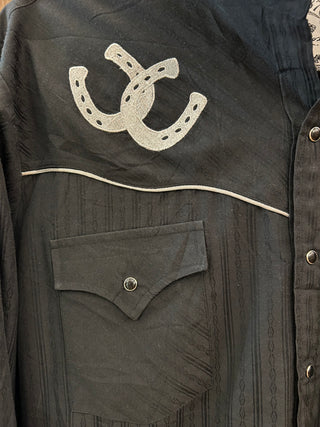 Vintage Men’s ELY1878 Snap Up Shirt L