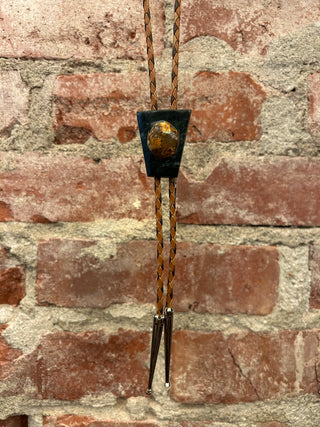 Marbled Stone Bolo Tie