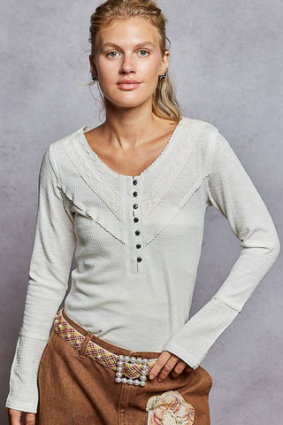 Sweet Girl Henley Top