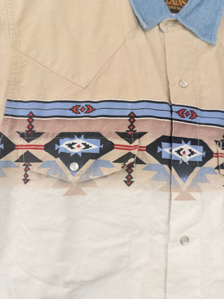 Vintage Plains Snap Up Shirt Size Small