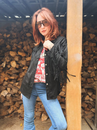 Wish You Didn't Know Fringe Shacket