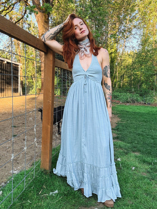 Sunday Halter Maxi Dress