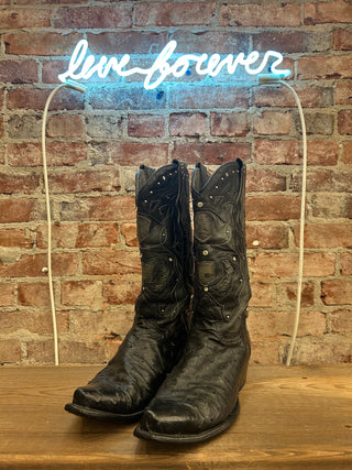 Los Altos Ostrich Men's Cowboy Boots Size 10