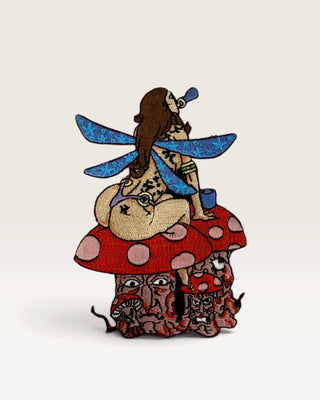 Fairy on a Mushroom Patch