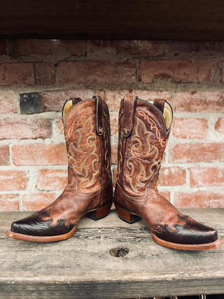 Vintage Tony Lama Cowboy Boots W Sz 8