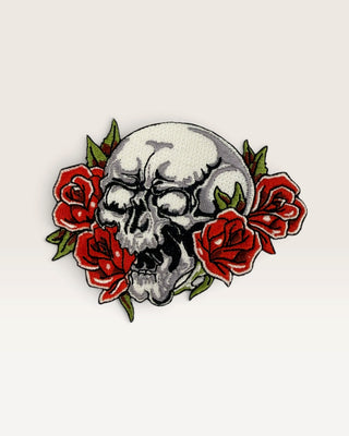 Skull In Roses Patch