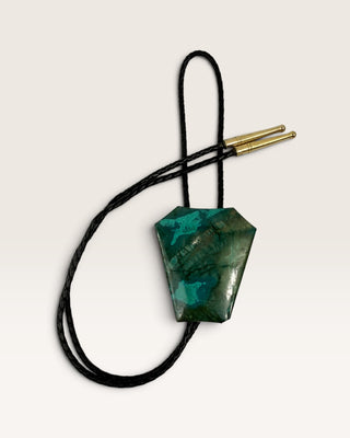Chrysocolla Malachite Bolo Tie