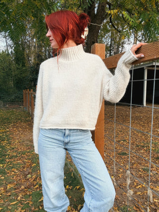 Heart of Glass Mock Neck Sweater