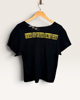 Rage Against The Machine Distressed Crop Top Chop Shop
