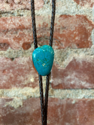 Turquoise Braided Bolo Tie