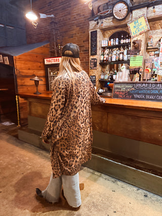 Caviar Dreams Leopard Sequins Duster