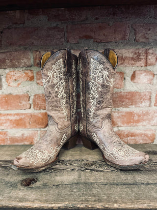 Vintage Corral Teen Cowboy Boots W Sz 5