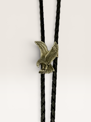 Pewter Eagle Bolo Tie
