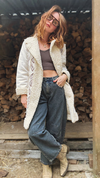 Somewhere Over Laredo Sherpa Coat
