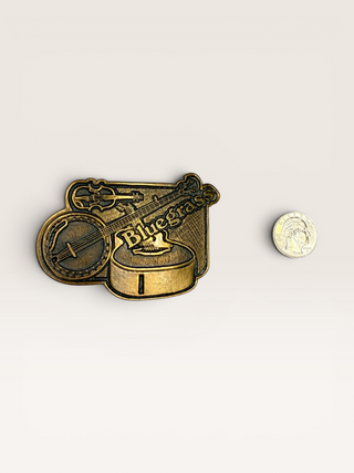 Vintage Brass Bluegrass Belt Buckle