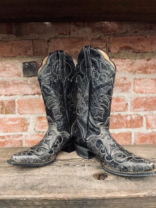 Vintage JB Dillon Cowboy Boots W Sz 6.5