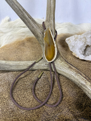 Agate Vintage Bolo Tie