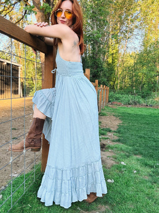 Sunday Halter Maxi Dress
