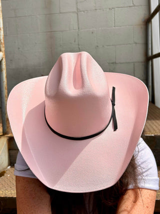 Pioneer Pink Straw Cowboy Hat