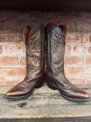 Vintage Nocona USA Bullhide Cowboy Boots M Sz 8.5 / W Sz 10 (fits 1-1.5 size smaller)